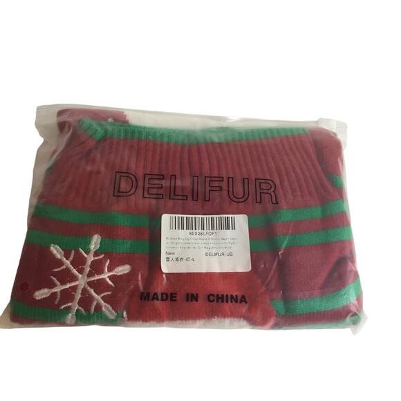 Dog Christmas Xmas Snowman Sweater Dog New size L - Picture 2 of 6